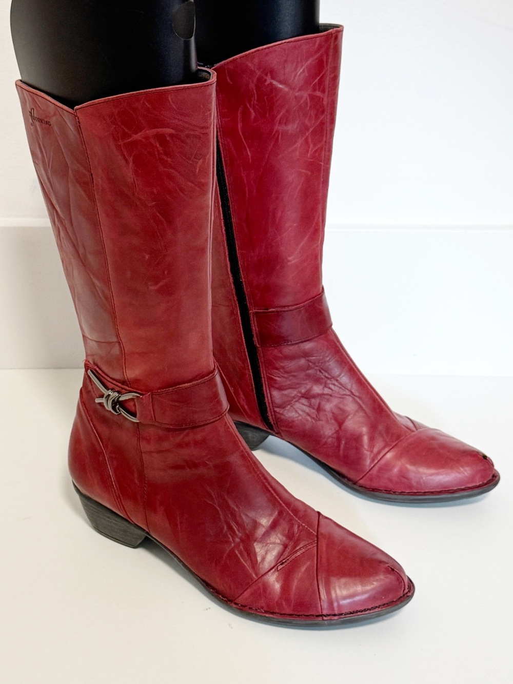 Dorking by Fluchos mid-calf Boot Red size 37 - Picture 2 of 8